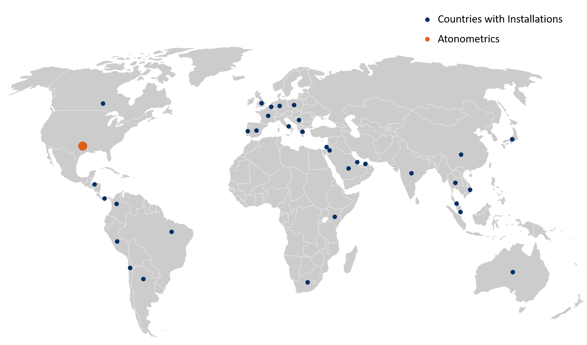 Atonometrics provides thousands of measurement products to customers all over the globe.