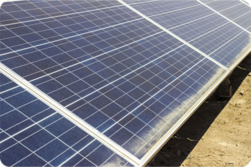 Non-Uniform-Soiled-Solar-Panel Non-uniform soiled solar panel causes greater power loss